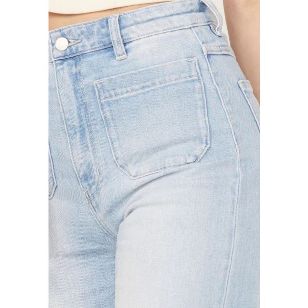 NWT! ROLLA'S WOMEN‎ Sailor Sophie Crop Wide Leg Jeans Light Blue SIZE-27 - Picture 5 of 12